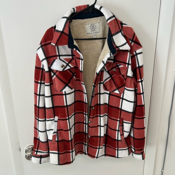 SADE Collective Cream Sherpa Jacket - Picture 1 of 4